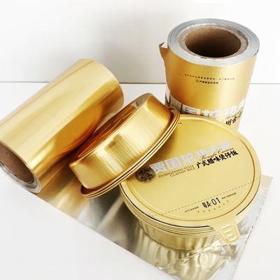 Aluminiumfolie voor warmteverzegeling Huisdierpapierbekers Aanpasbare diameter Gemakkelijk af te schillen structuur