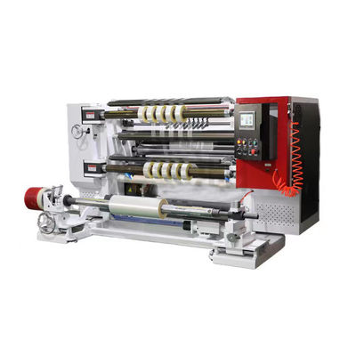 Wit Verticaal Snijmachine Papierrol Slitter Flat Blade Snipping 460mm Winding Diameter