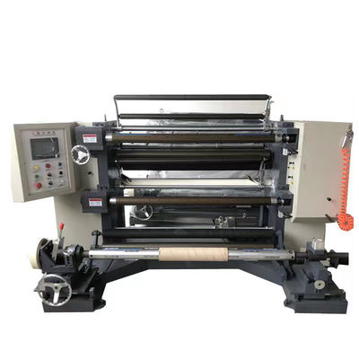 1300 Handmatige spanningsbeheersing Film snijden en terugdraaien Machine Sticker Label Slitter Rewinder