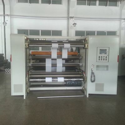 Volledig automatische drie-motor folie terugwinding machine papier terugwinding en snijmachine