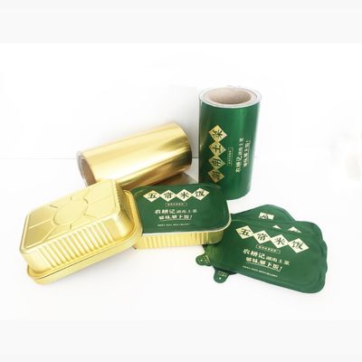Op maat gemaakte aluminiumfolie deksel voor yoghurt melk kaas ijs glazen warmte afdichting film voor verschillende containers