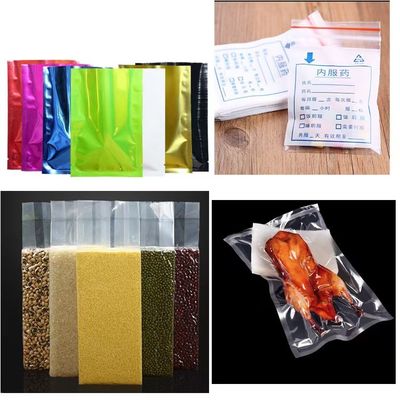 Ondersluiting, warmtsluiting, koudsnijmachine voor het maken van plastic zakjes voor supermarkten, platte zakjes