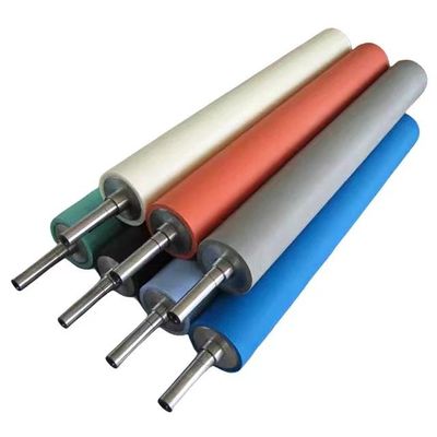 Flexografische drukmachine polyurethaan rubberrol, grafische drukmachine industriële rubberrol, siliconen rubberrol, verpakkingsmachine rubberrol, rubberrol