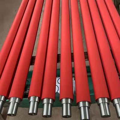 Flexografische drukmachine polyurethaan rubberrol, grafische drukmachine industriële rubberrol, siliconen rubberrol, verpakkingsmachine rubberrol, rubberrol