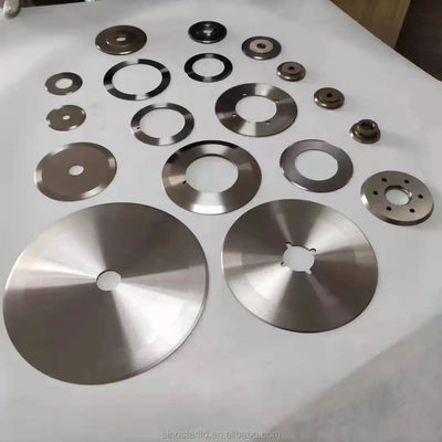 Ronde hoge precisie roterende snijblad Pvc-randblad Roterende messen snijmachine Papierpijp Kleefband snijmachine blad