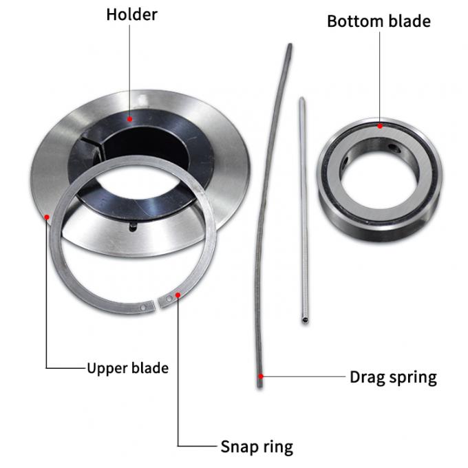 Ronde hoge precisie roterende snijblad Pvc-randblad Roterende messen snijmachine Papierpijp Kleefband snijmachine blad 16